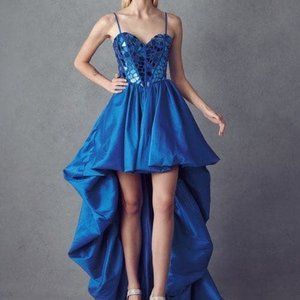 Sweetheart Neck Sequin Bodice Prom Dress JT252